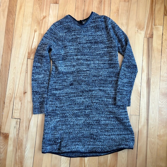 COS | Leather Trim Knit Dress - Picture 3 of 9